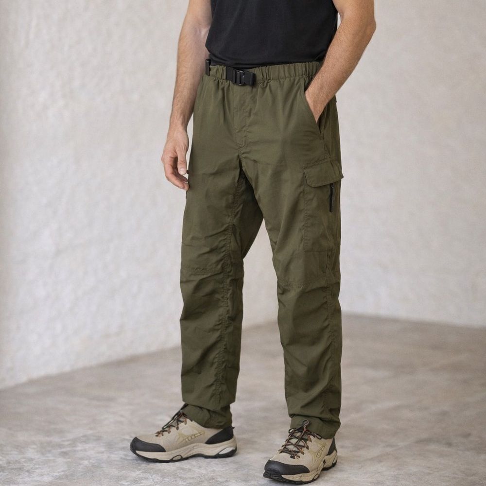The North Face Green Nylon Outdoor Travel Cargo Pants